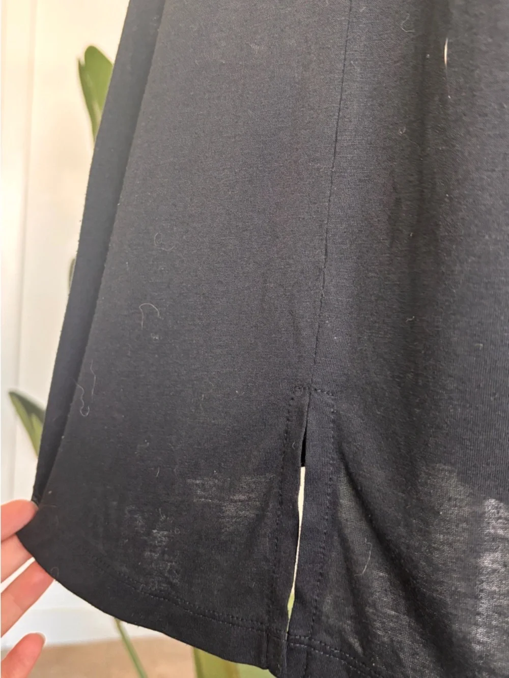 Black Racerback V-Neck Tank Top - Picture 3 of 5